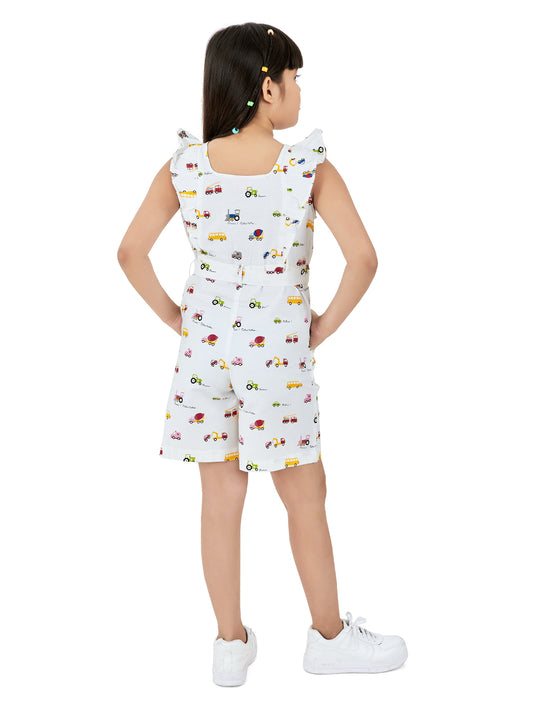 Olele® Girls May Romper - Toys Printed Cotton