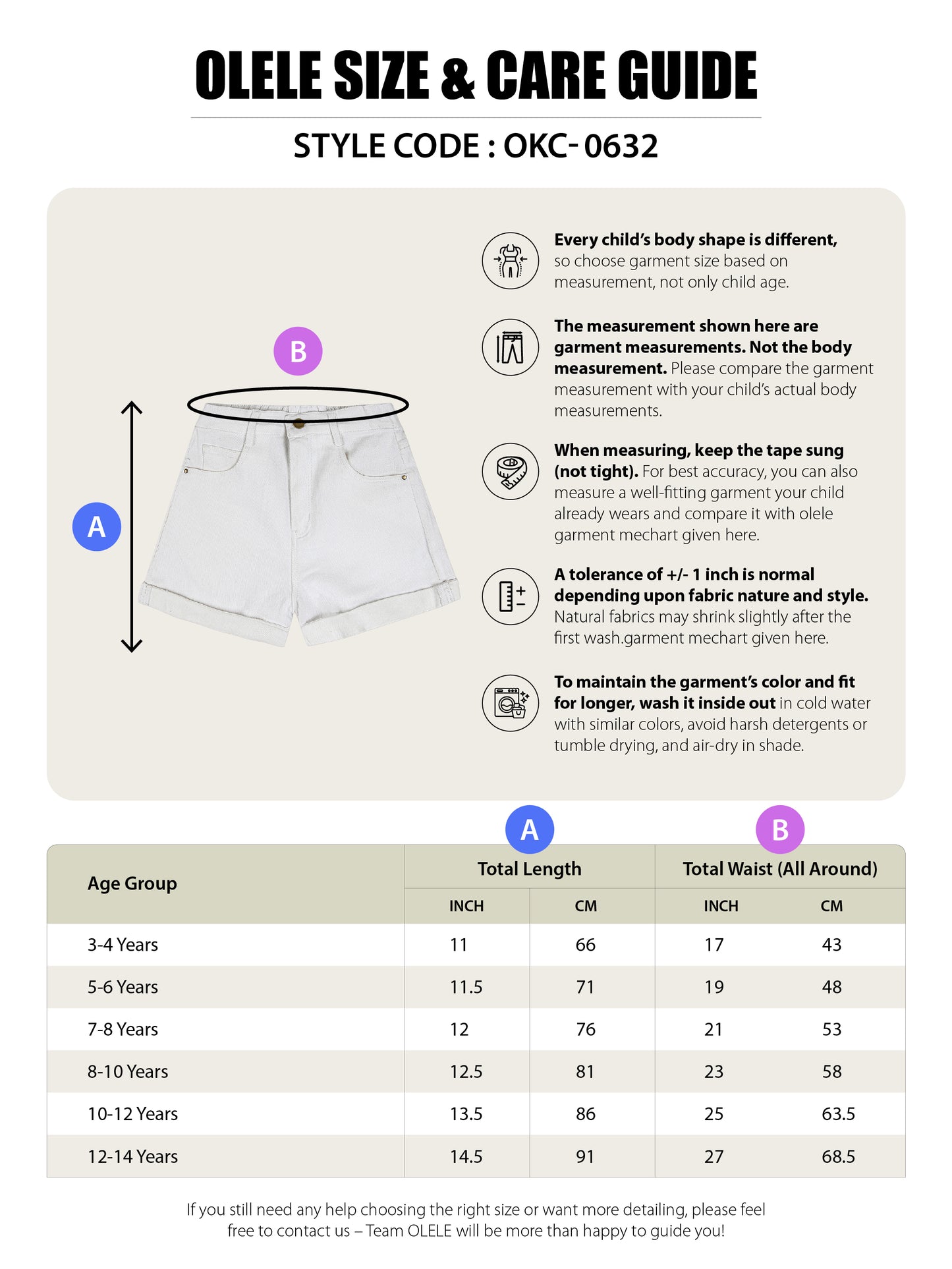Girls Super White Cotton Denim Shorts