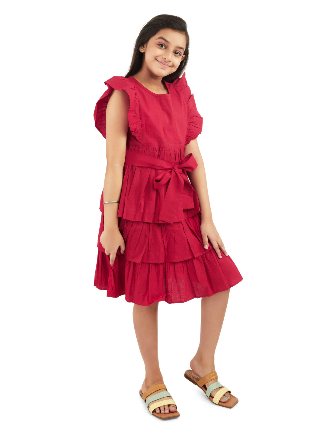 Olele® Ruffle Layer Cotton Dress