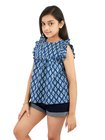 Olele® Indigo Blue Cotton Top