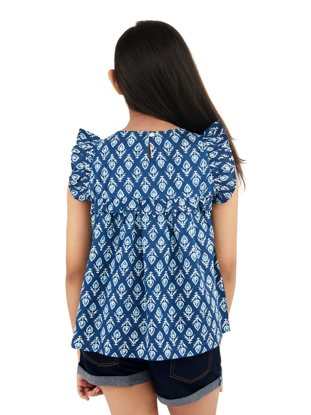 Olele® Indigo Blue Cotton Top