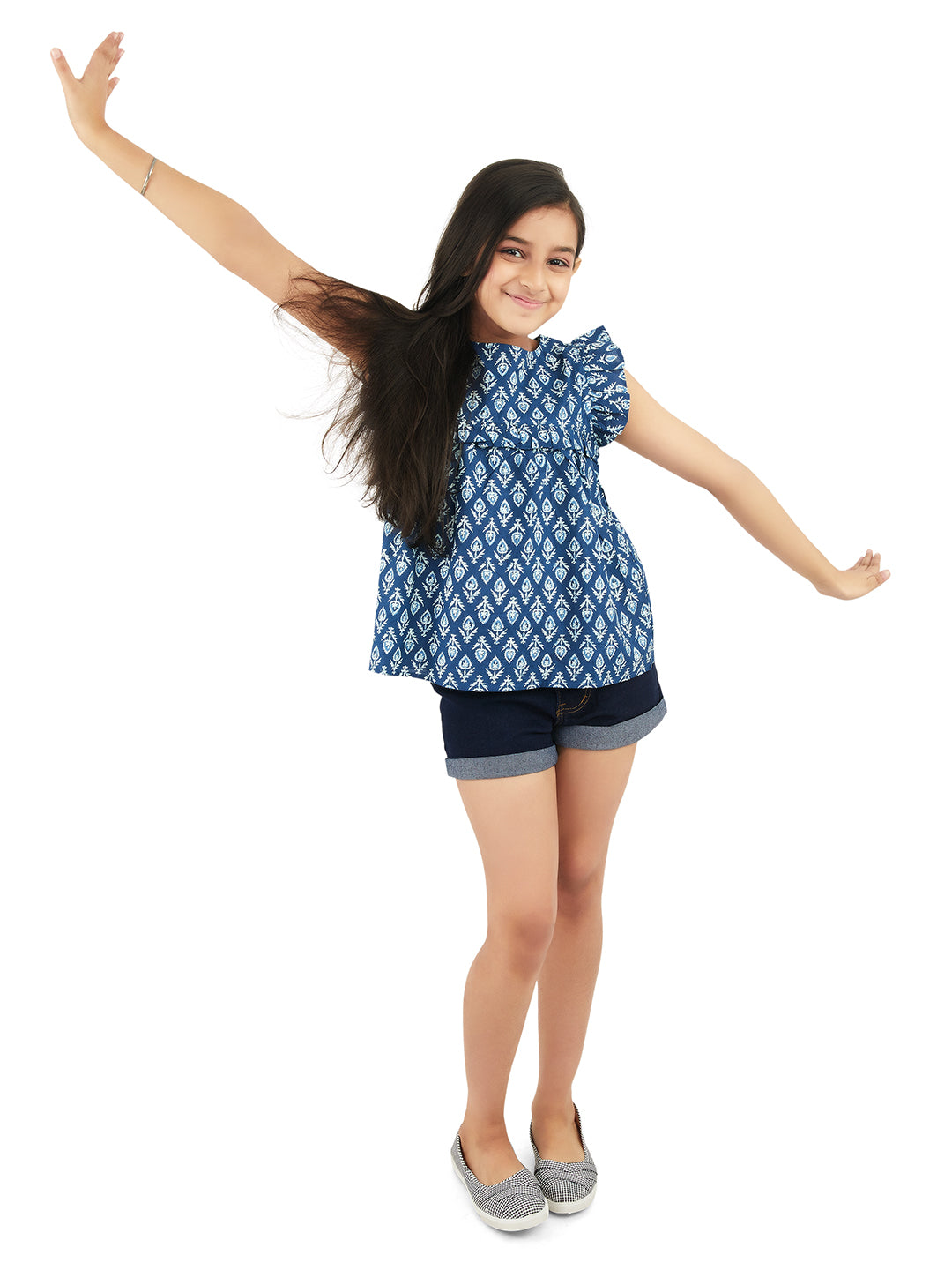 Olele® Indigo Blue Cotton Top