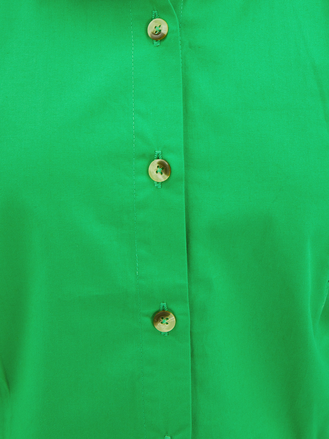 Olele® Girls Regina Ruffle Sleeveless Cotton Shirt - Forest Green