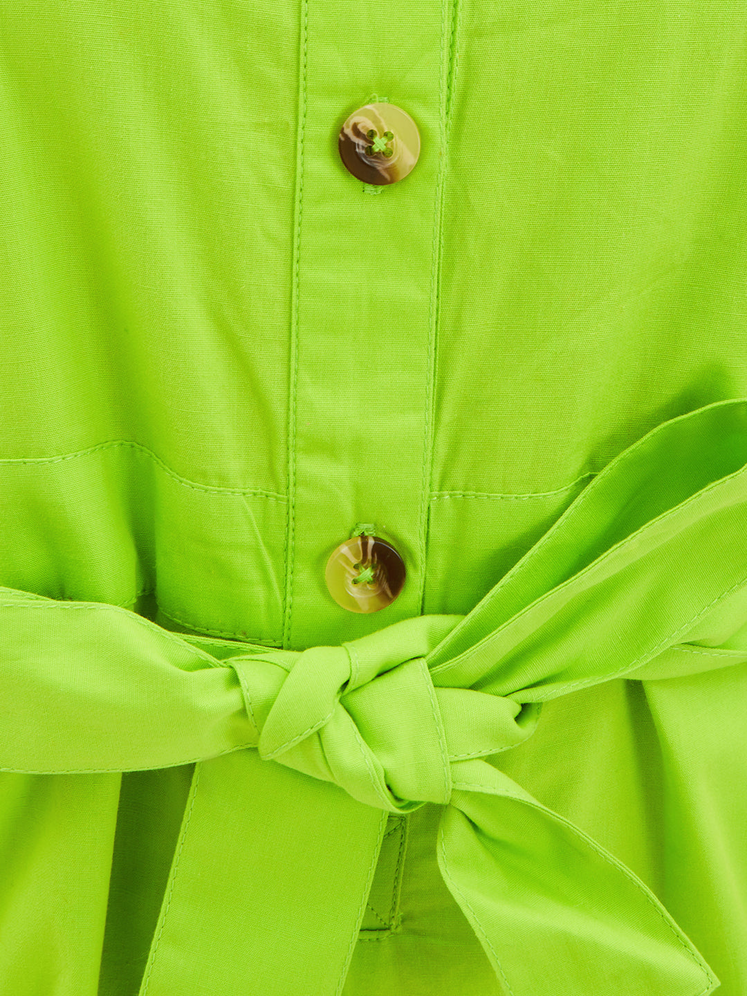 Olele® Girls Romi Romper - Neon Green Cotton