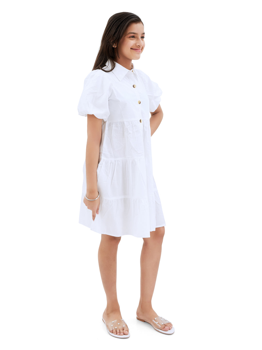 Olele® Lucy Shirt Dress - White
