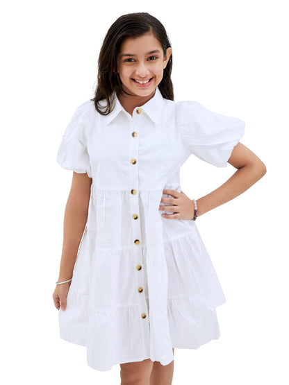 Olele® Lucy Shirt Dress - White