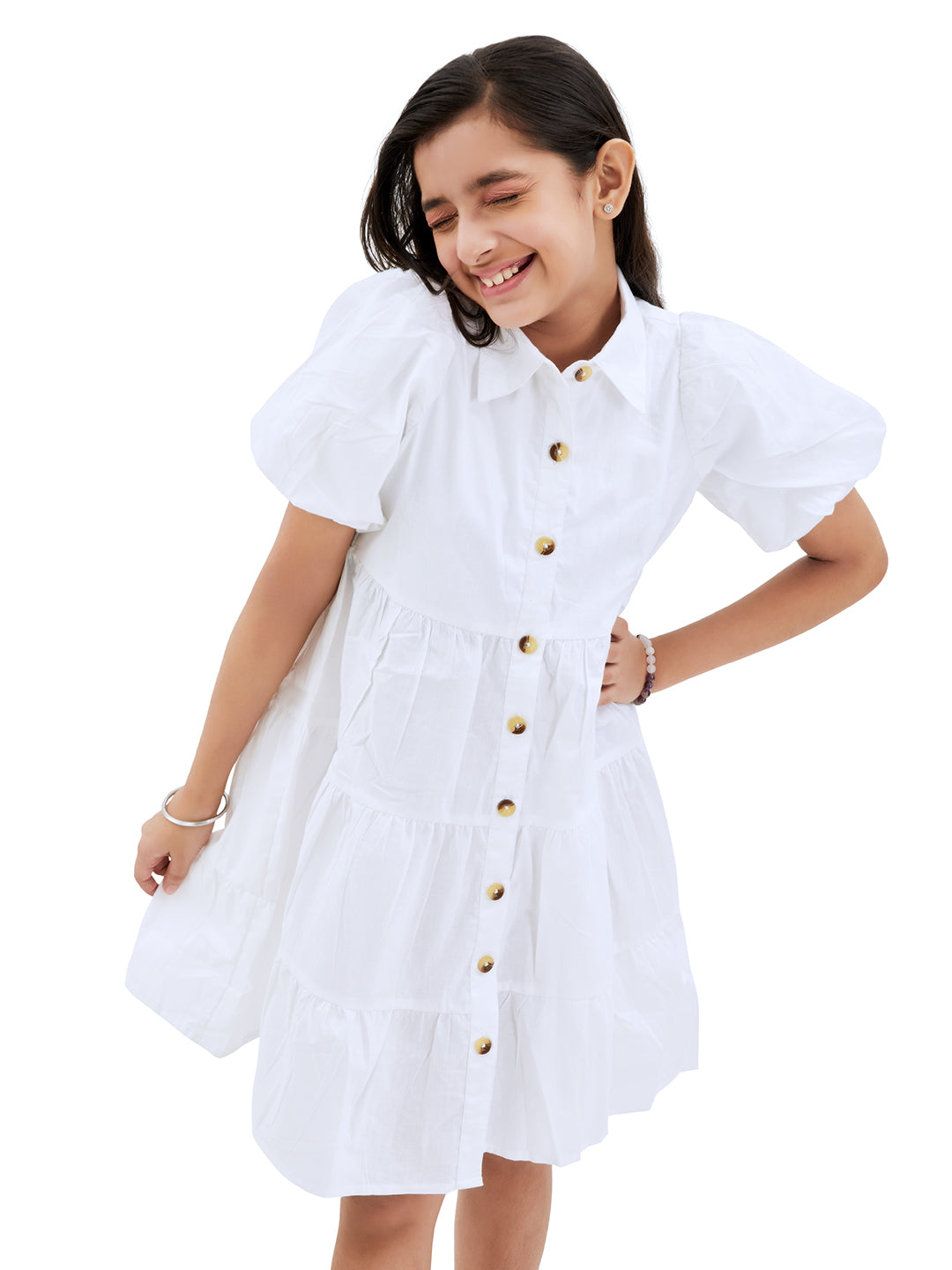 Olele® Lucy Shirt Dress - White