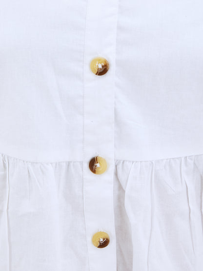 Olele® Lucy Shirt Dress - White
