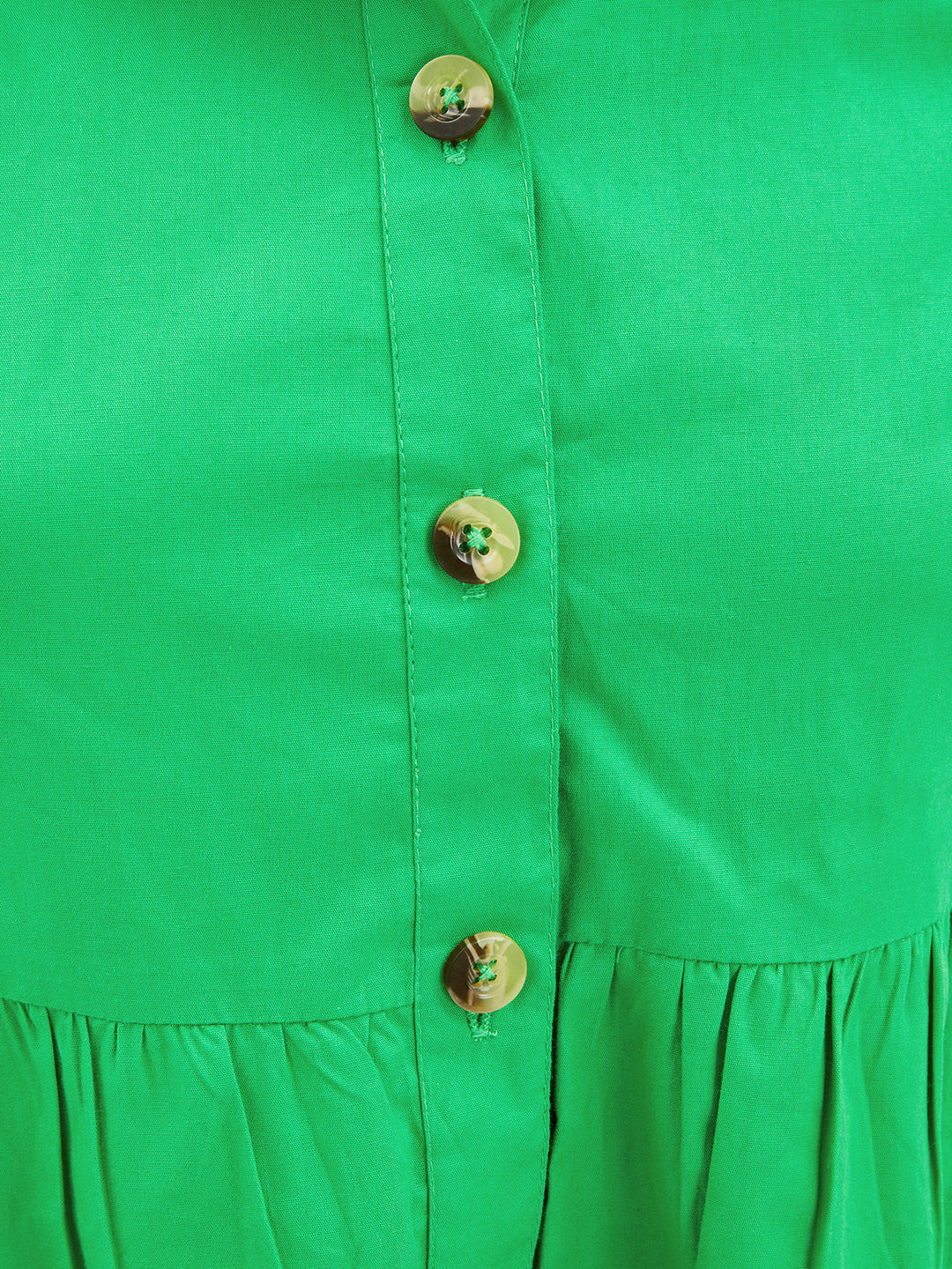 Olele® Lucy Shirt Dress - Forest Green