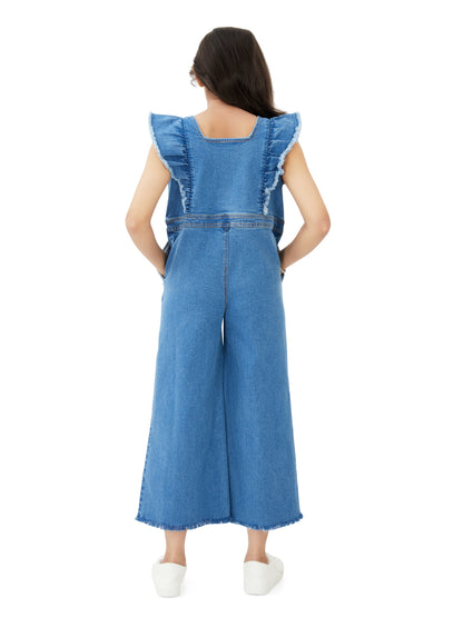 Olele® Girls Zipper June Jumpsuit - Denim
