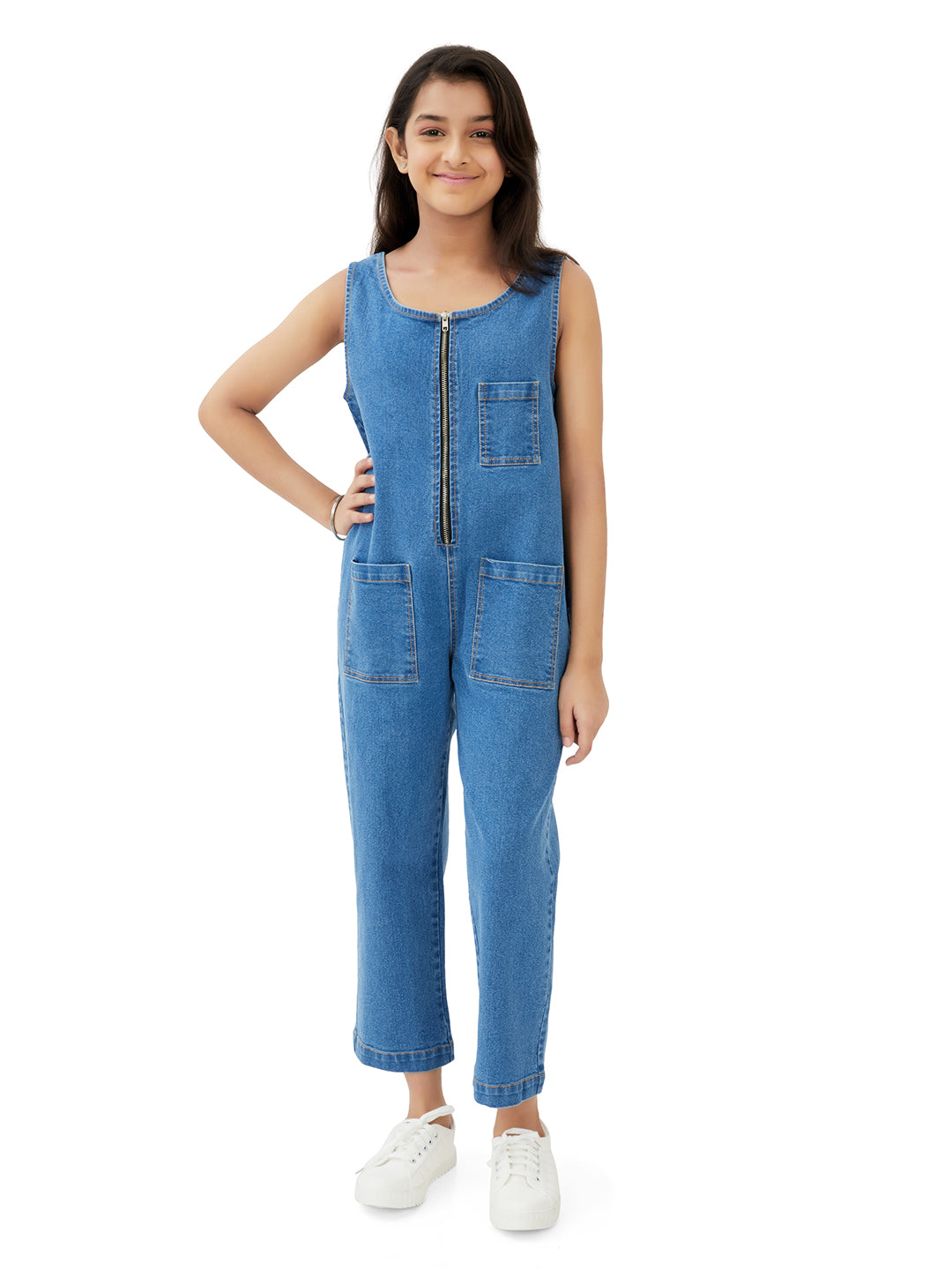 Olele® Girls Jupiter Jumpsuit - Denim