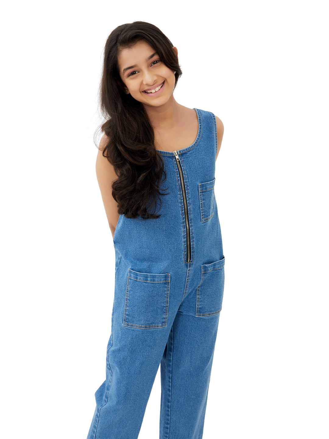 Olele® Girls Jupiter Jumpsuit - Denim