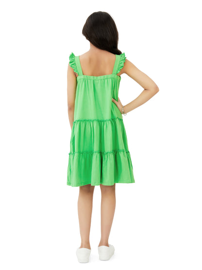 Olele® Ginny Cotton Dress - Green