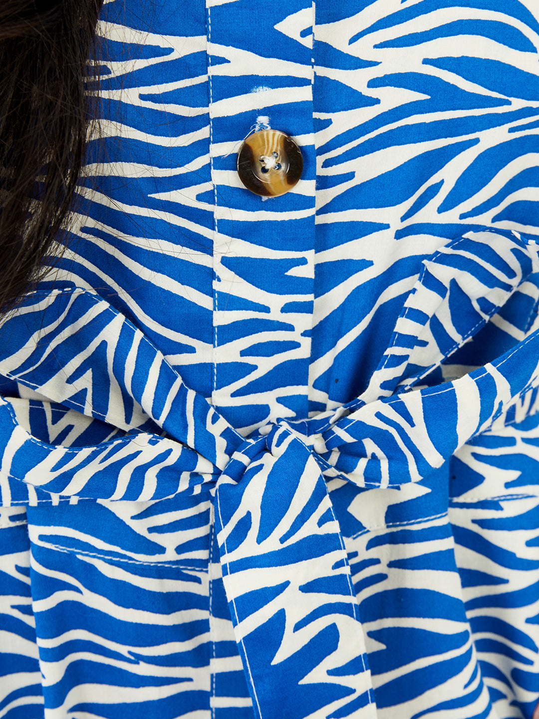 Olele® June Jumpsuit - Zebra Print Cotton