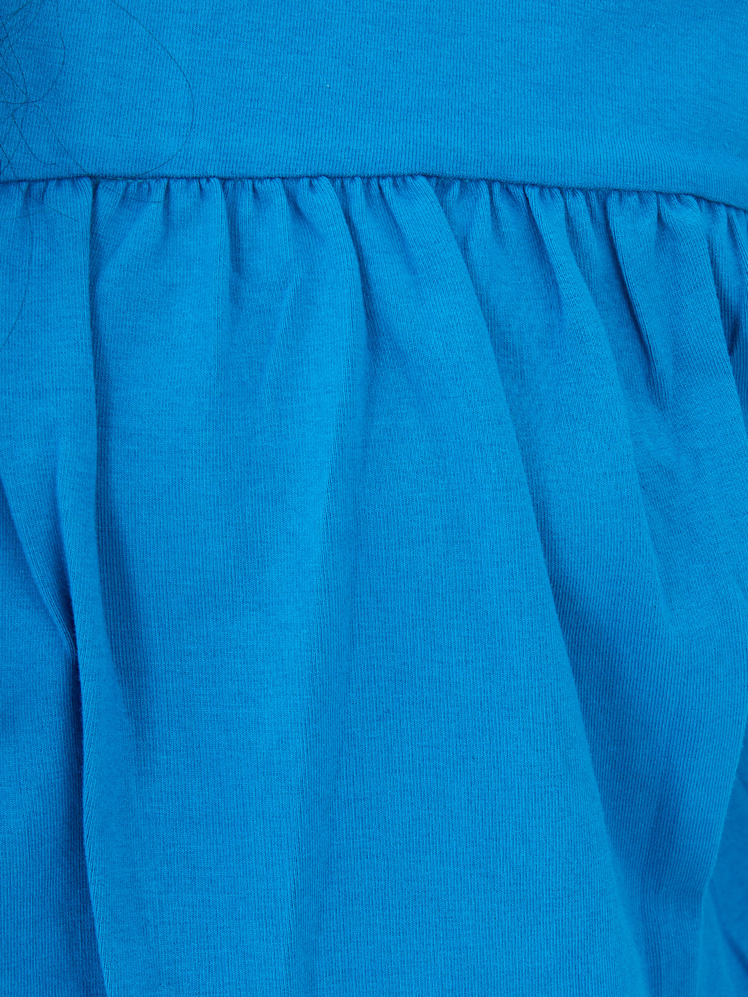 Olele® Girls Regina Ruffle Cotton T-Shirt - Blue