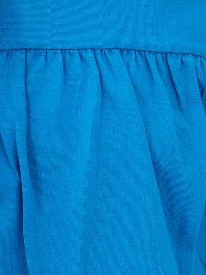 Olele® Girls Regina Ruffle Cotton T-Shirt - Blue