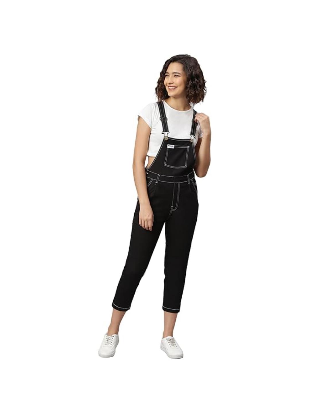 OLELE OVERALLS® Black Twill Women Dungaree