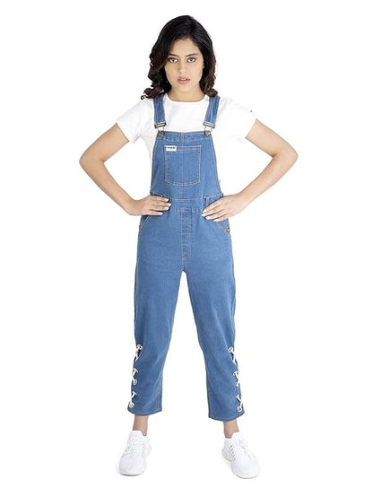 OLELE OVERALLS® Eyelet Denim Women Dungaree