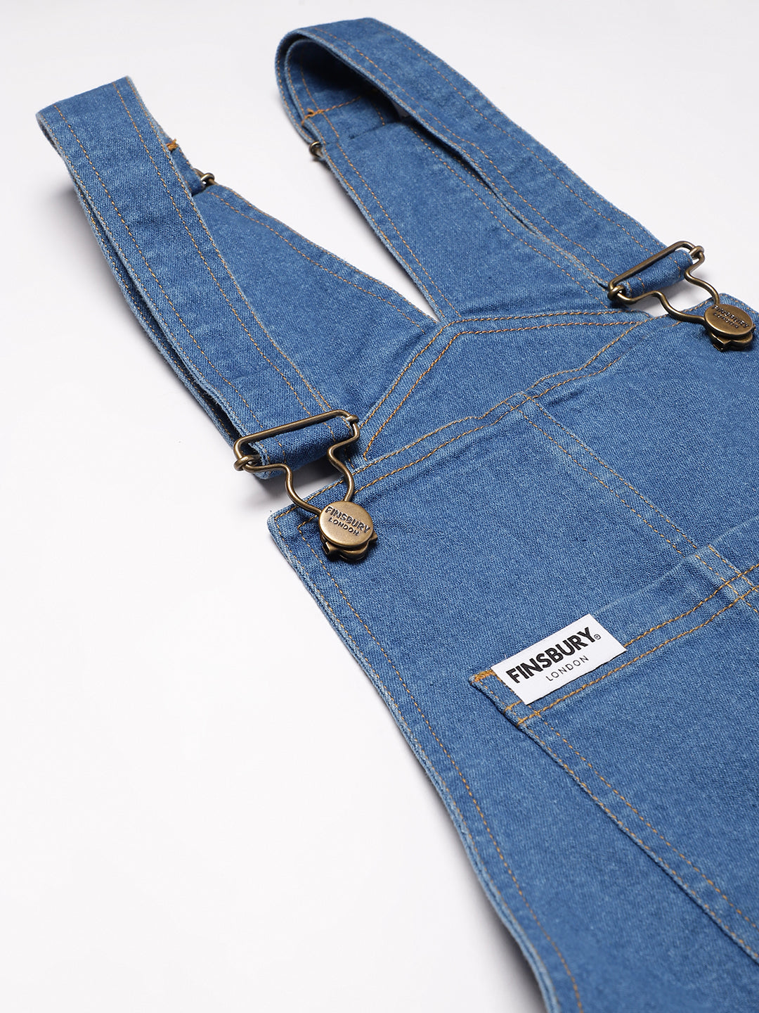 OLELE OVERALLS® Women's Denim Dungaree Playsuit with Matching Stings