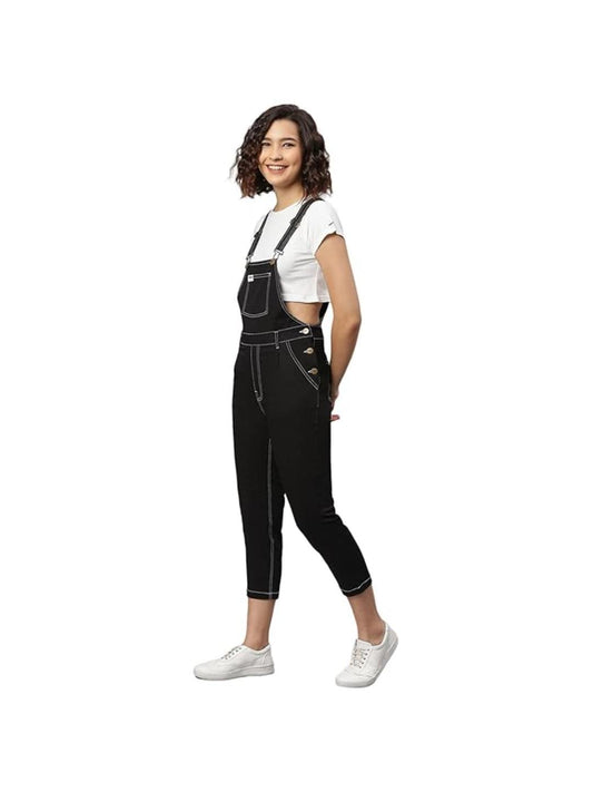 OLELE OVERALLS® Black Twill Women Dungaree