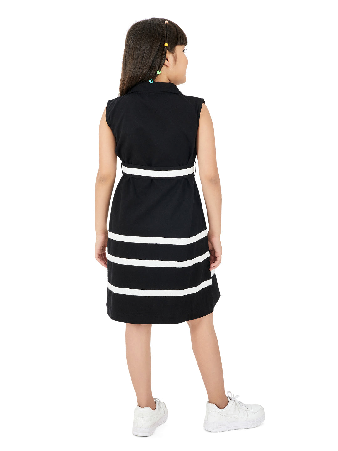 Olele® Girls Sophia Dress - Black Cotton
