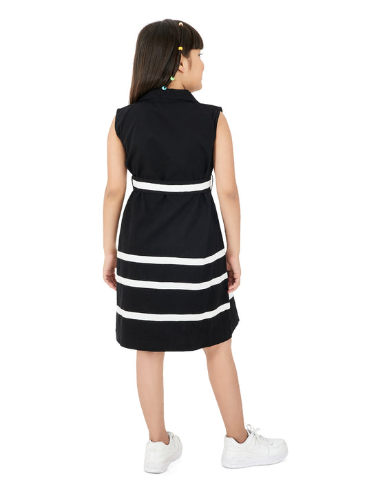 Olele® Girls Sophia Dress - Black Cotton