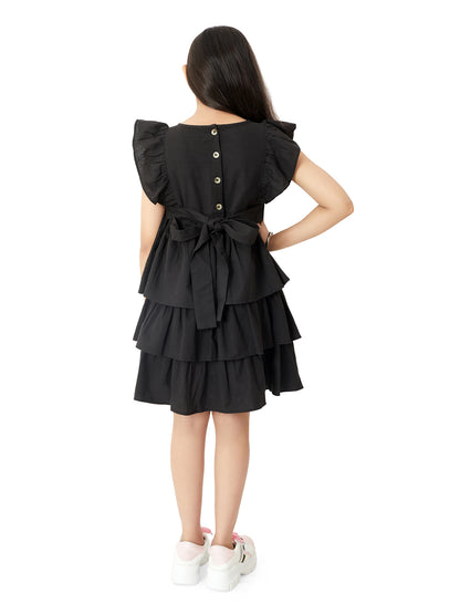 Olele® Lilli Layer Dress - Cotton Linen Black