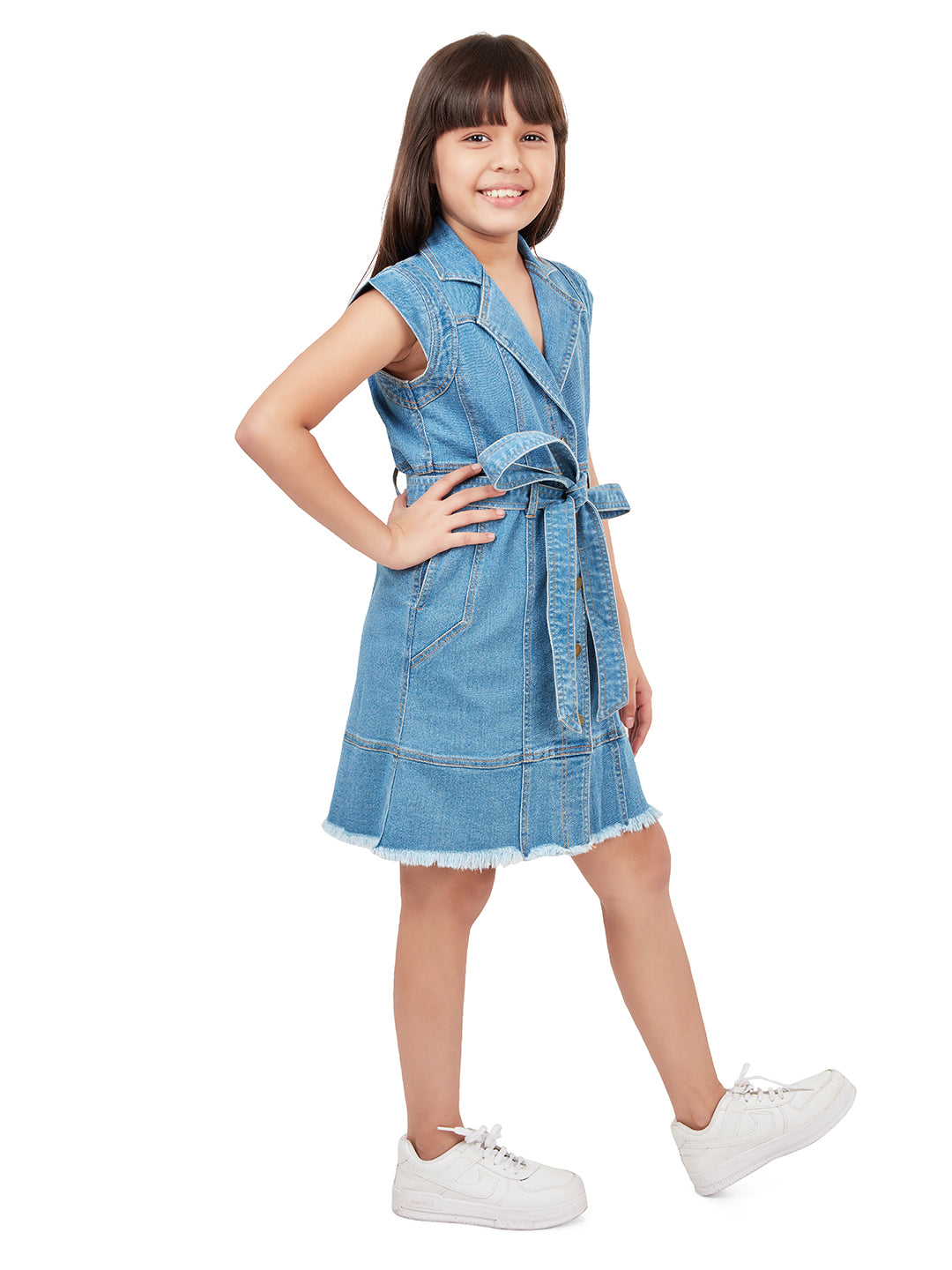 Olele® Girls Melody Dress  - Cotton Denim