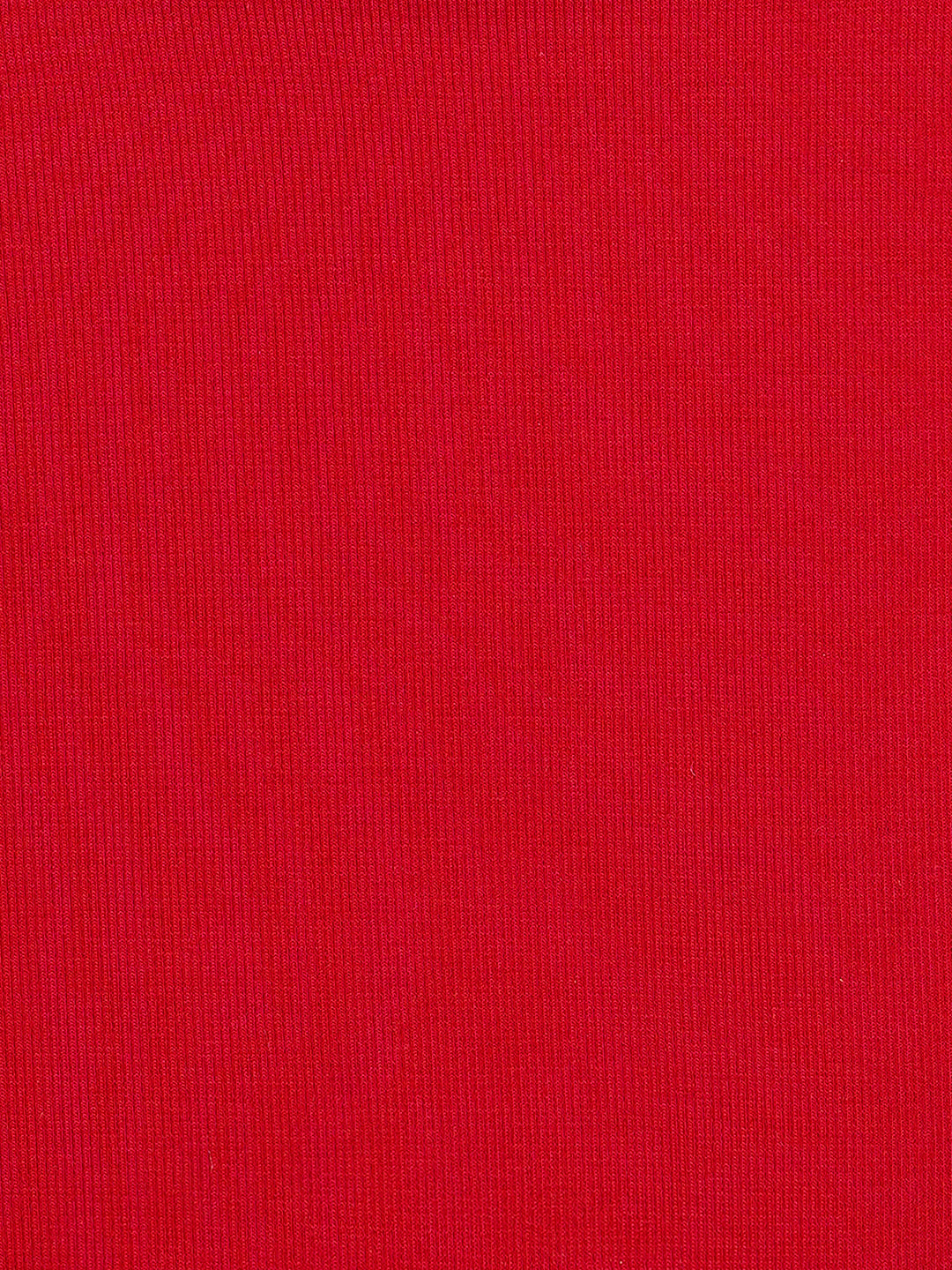 Olele® Girls Cotton Rib Crop Top - Red