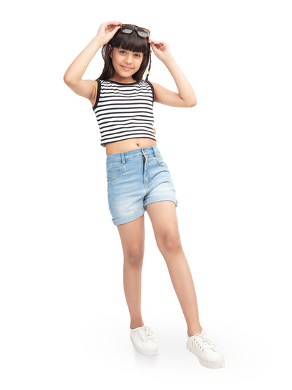 Olele® Girls Cotton Denim Shorts
