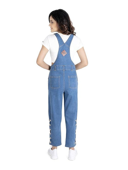 OLELE OVERALLS® Eyelet Denim Women Dungaree