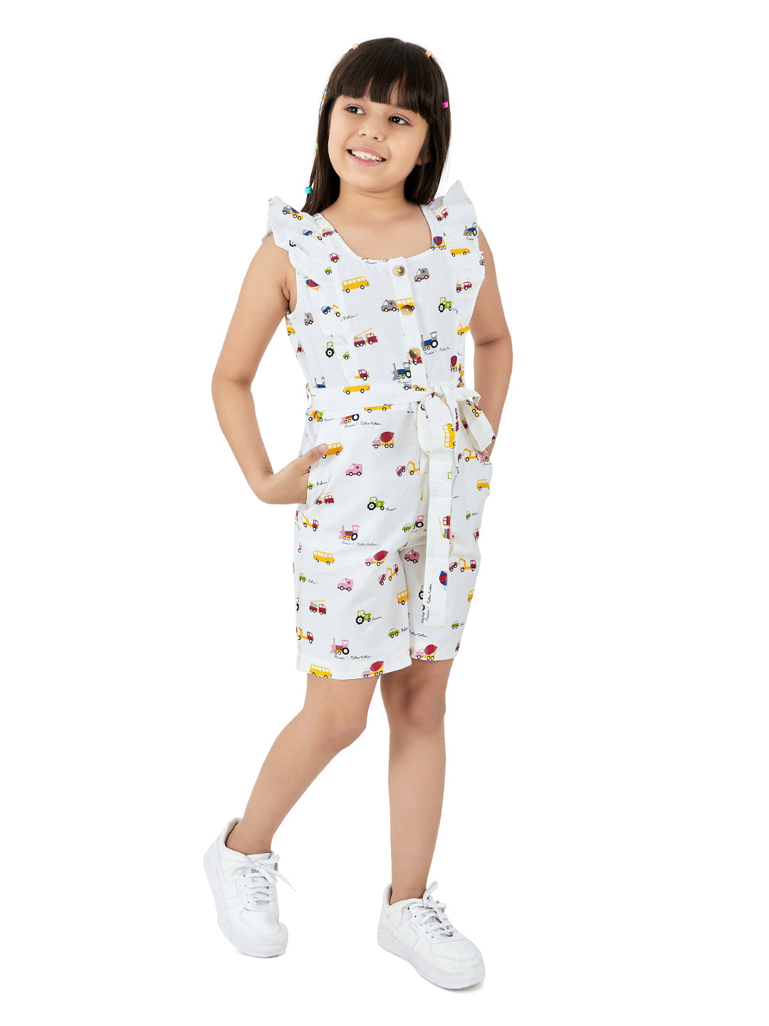 Olele® Girls May Romper - Toys Printed Cotton
