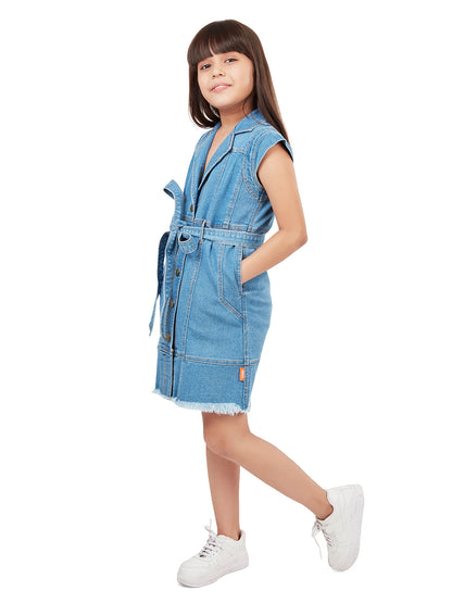 Olele® Girls Melody Dress  - Cotton Denim