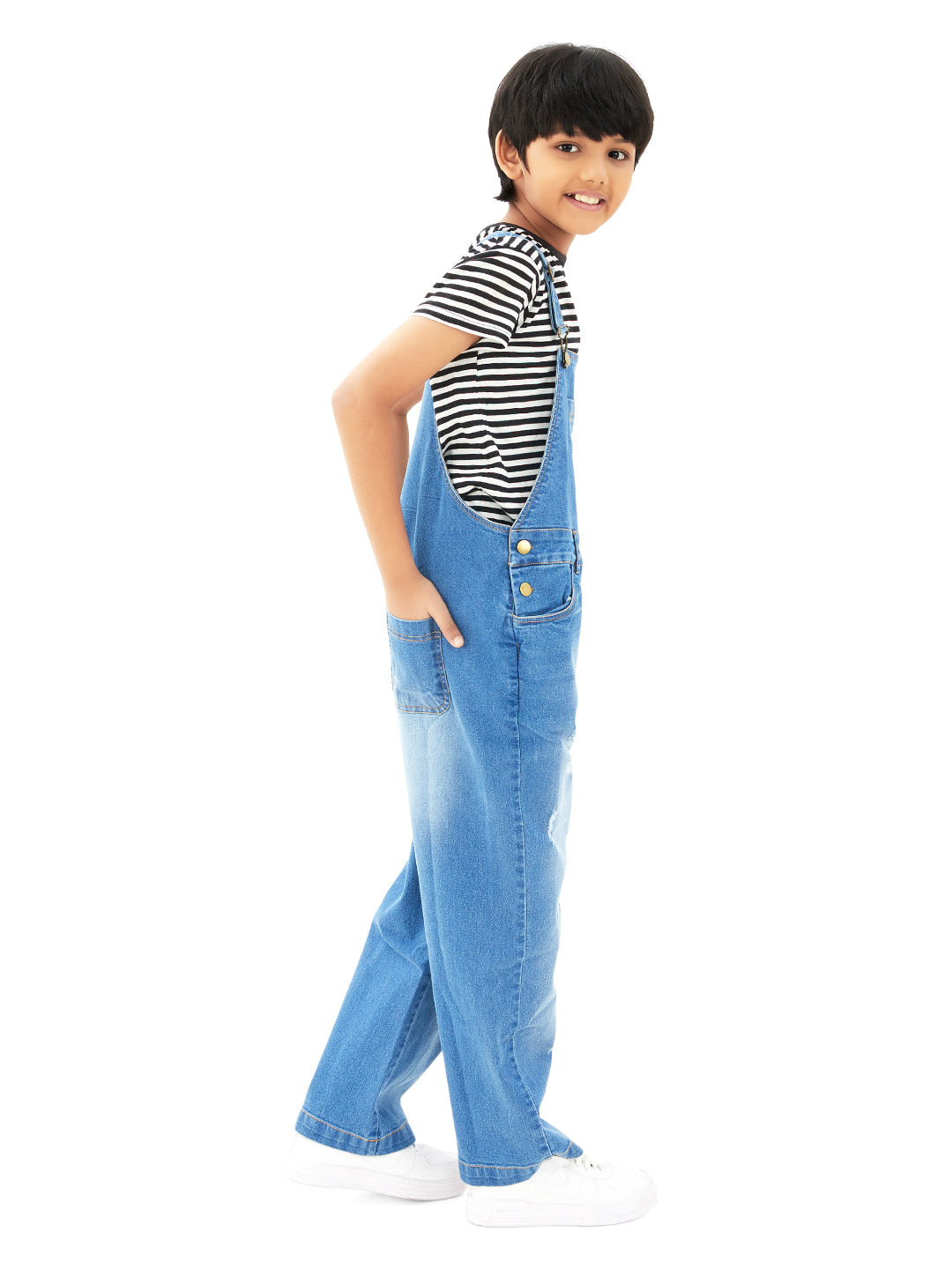 Olele® Boys Butter Scotch Dungaree - Denim