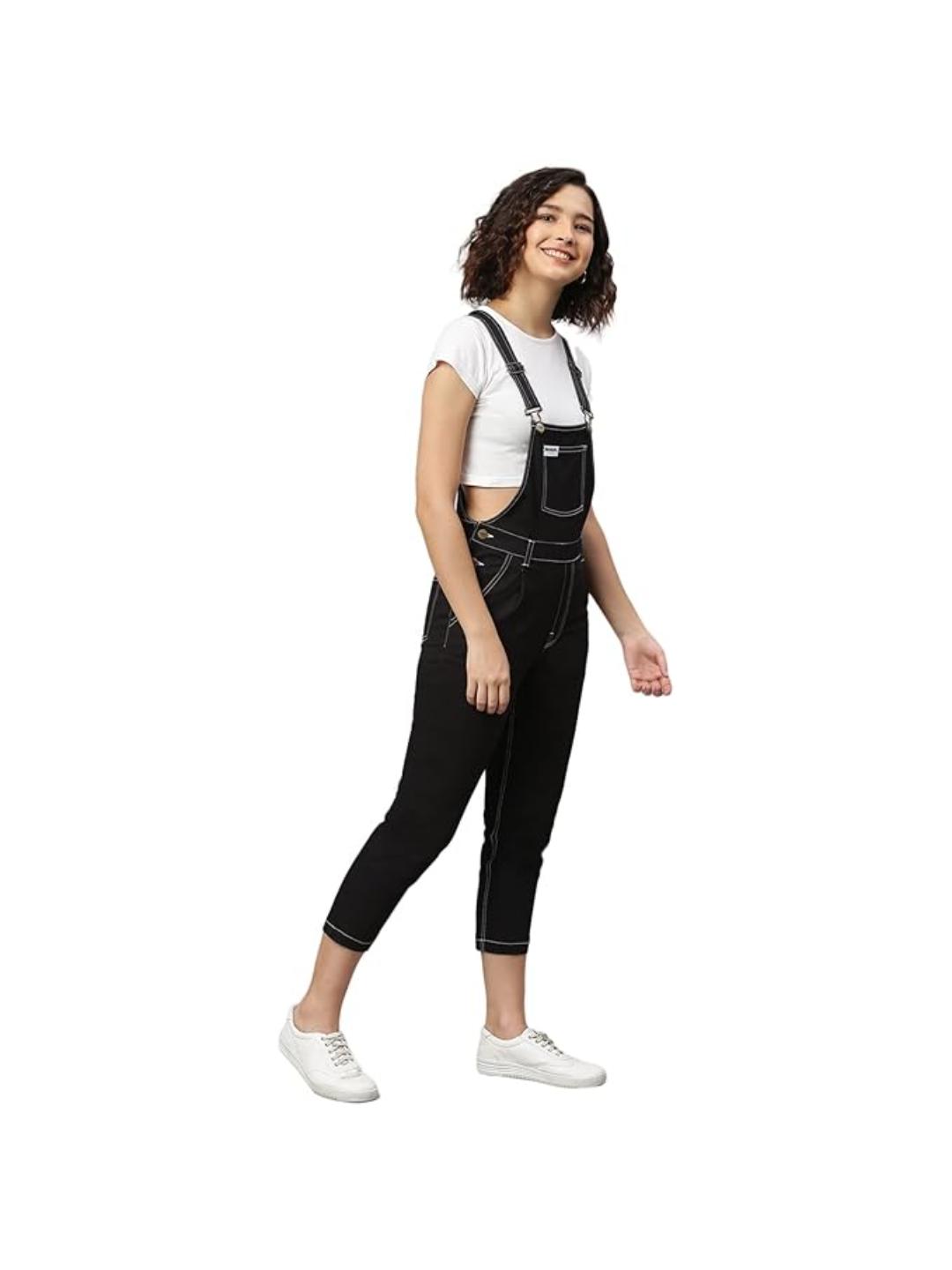 OLELE OVERALLS® Black Twill Women Dungaree