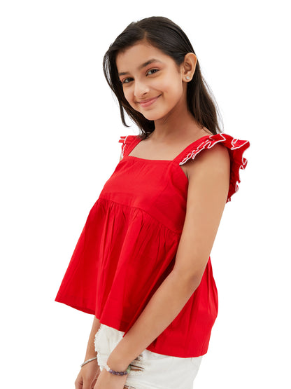 Olele® Takila Top - Red Cotton