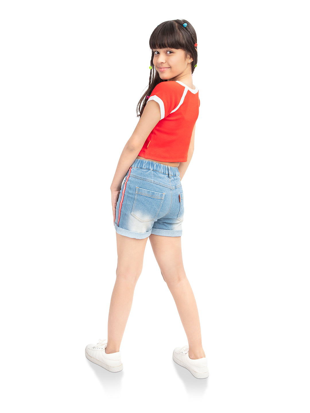 Olele® Girls Cotton Denim Shorts