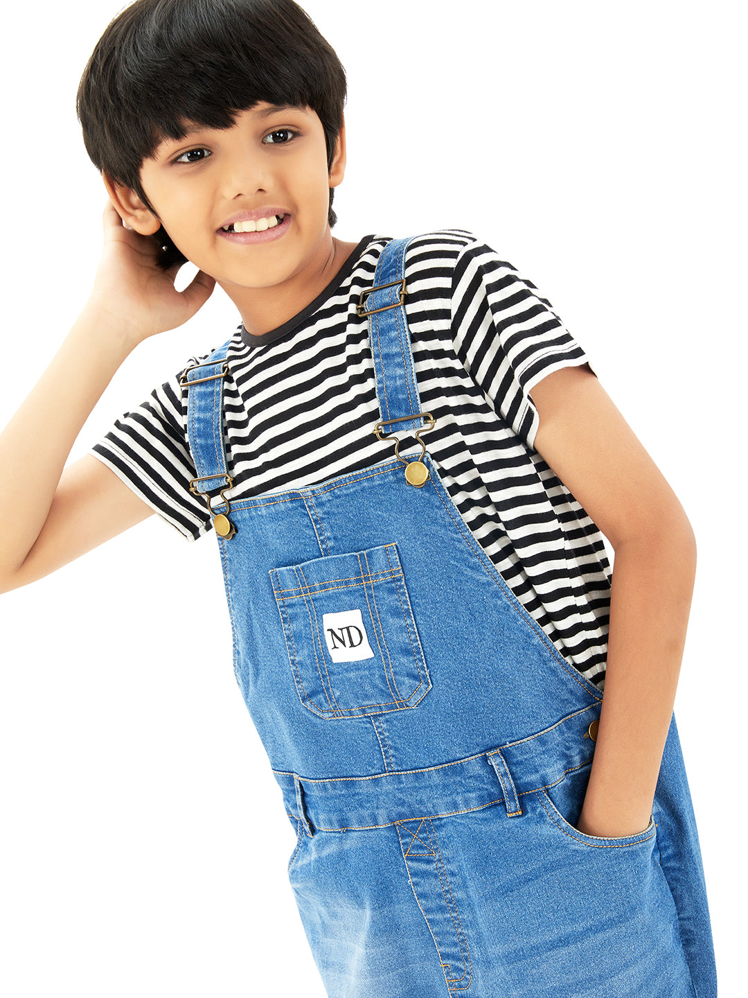 Olele® Boys Butter Scotch Dungaree - Denim