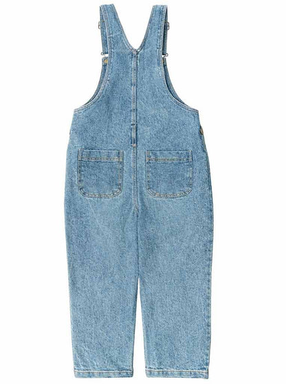 Olele® Boys Vanilla Cotton Denim Dungaree