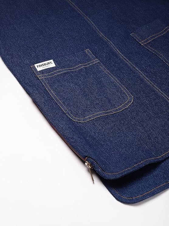 OLELE OVERALLS® Women's Denim Dungaree Dress with Size Zipper