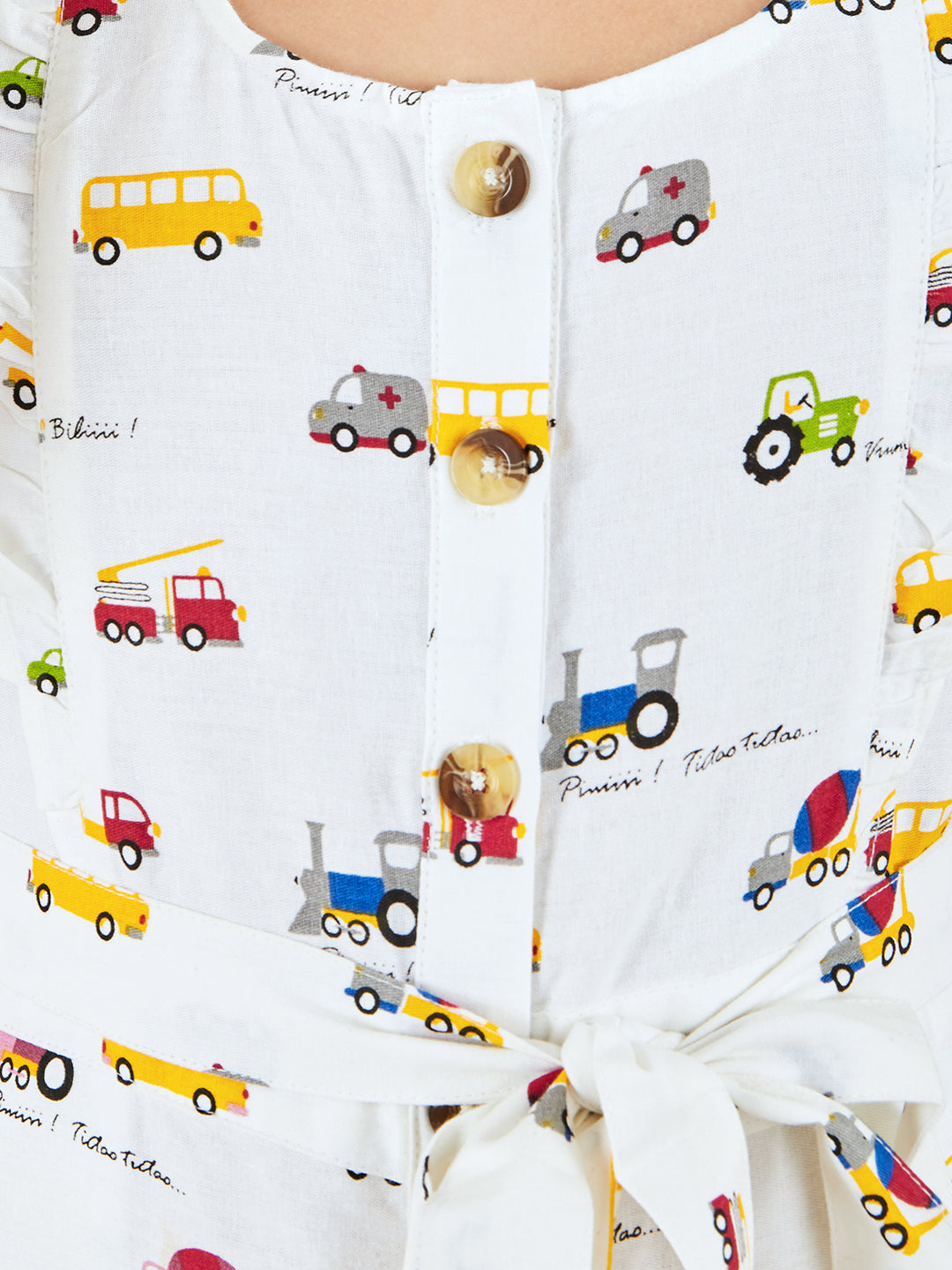Olele® Girls May Romper - Toys Printed Cotton