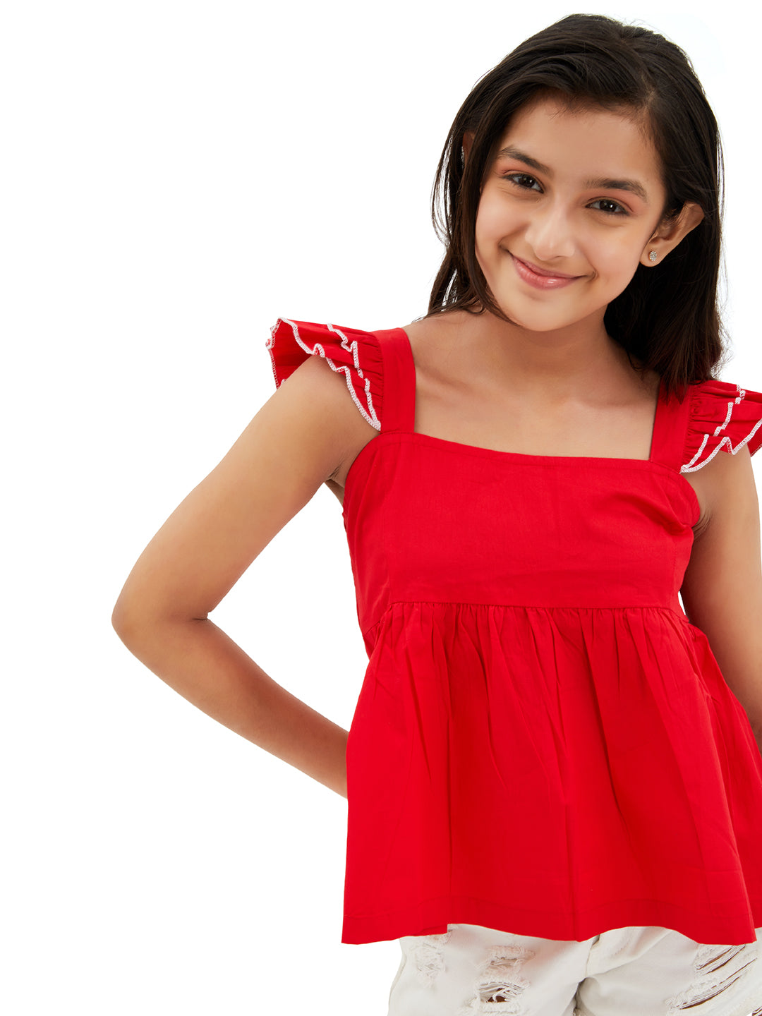 Olele® Takila Top - Red Cotton