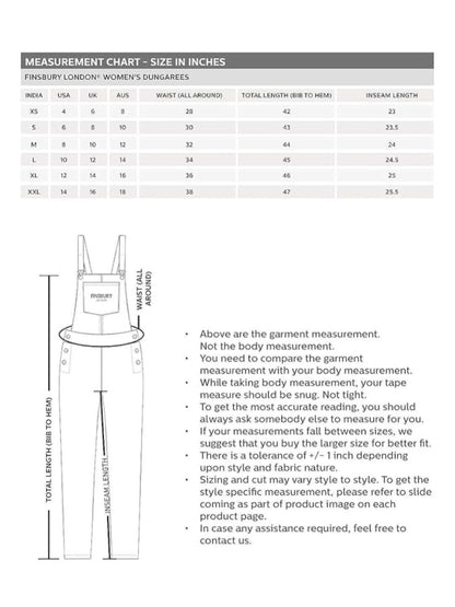 OLELE OVERALLS® Red Twill Pure Cotton Women Dungaree