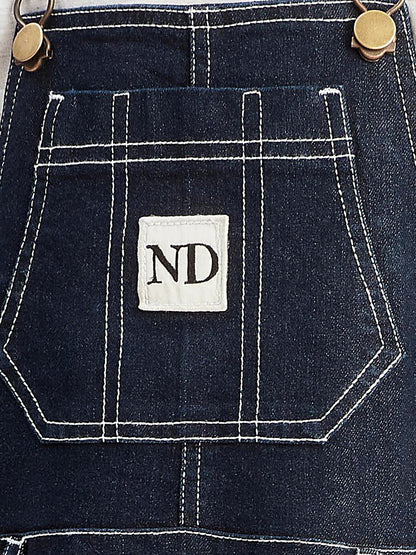 Olele® Boys Cotton Carpenter Denim Dungaree - Dark Blue