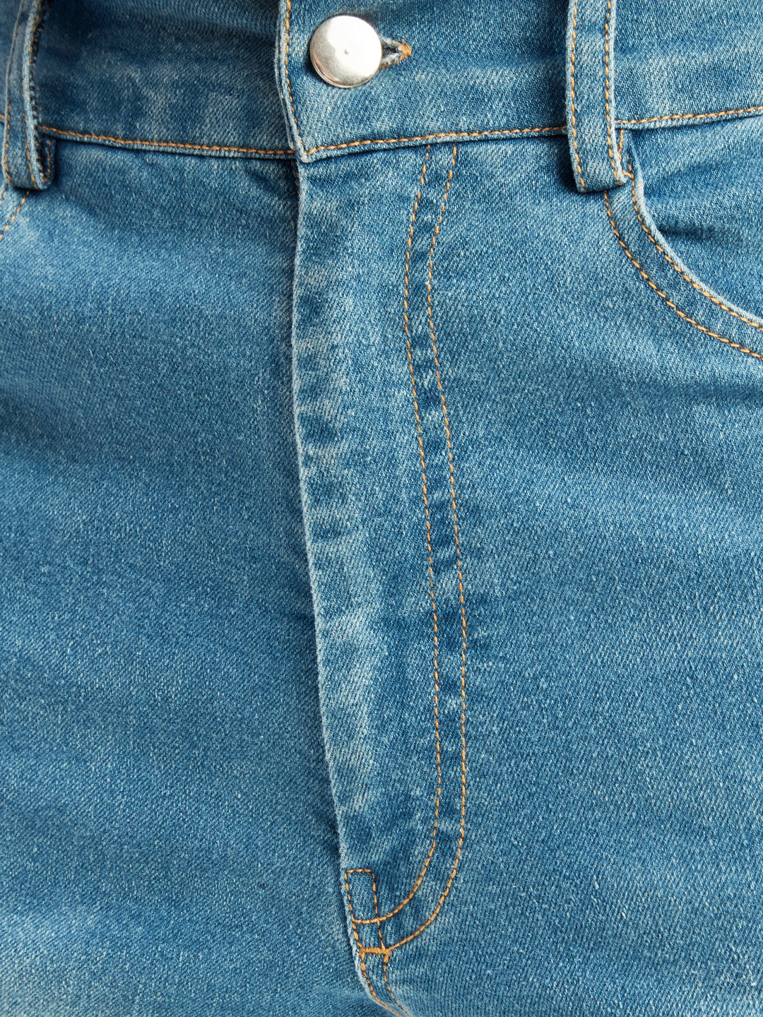Olele® Boys Cotton Denim Regular Fit Jeans Pant - Light Blue