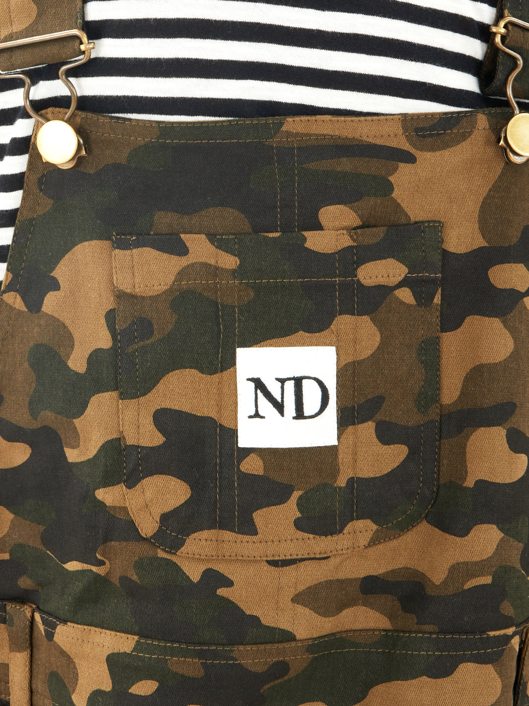Olele®  Full Length Camouflage Cotton Dungaree - Boys