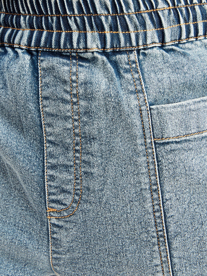 Olele® Boys Cotton Denim Pull On Jeans - Faded Blue