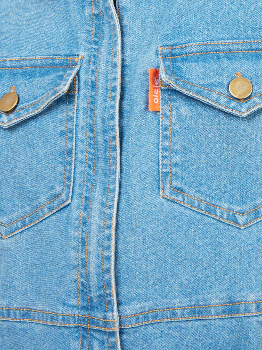 Olele® Girls Brooklyn Sleeveless Boiler Suit - Cotton Denim