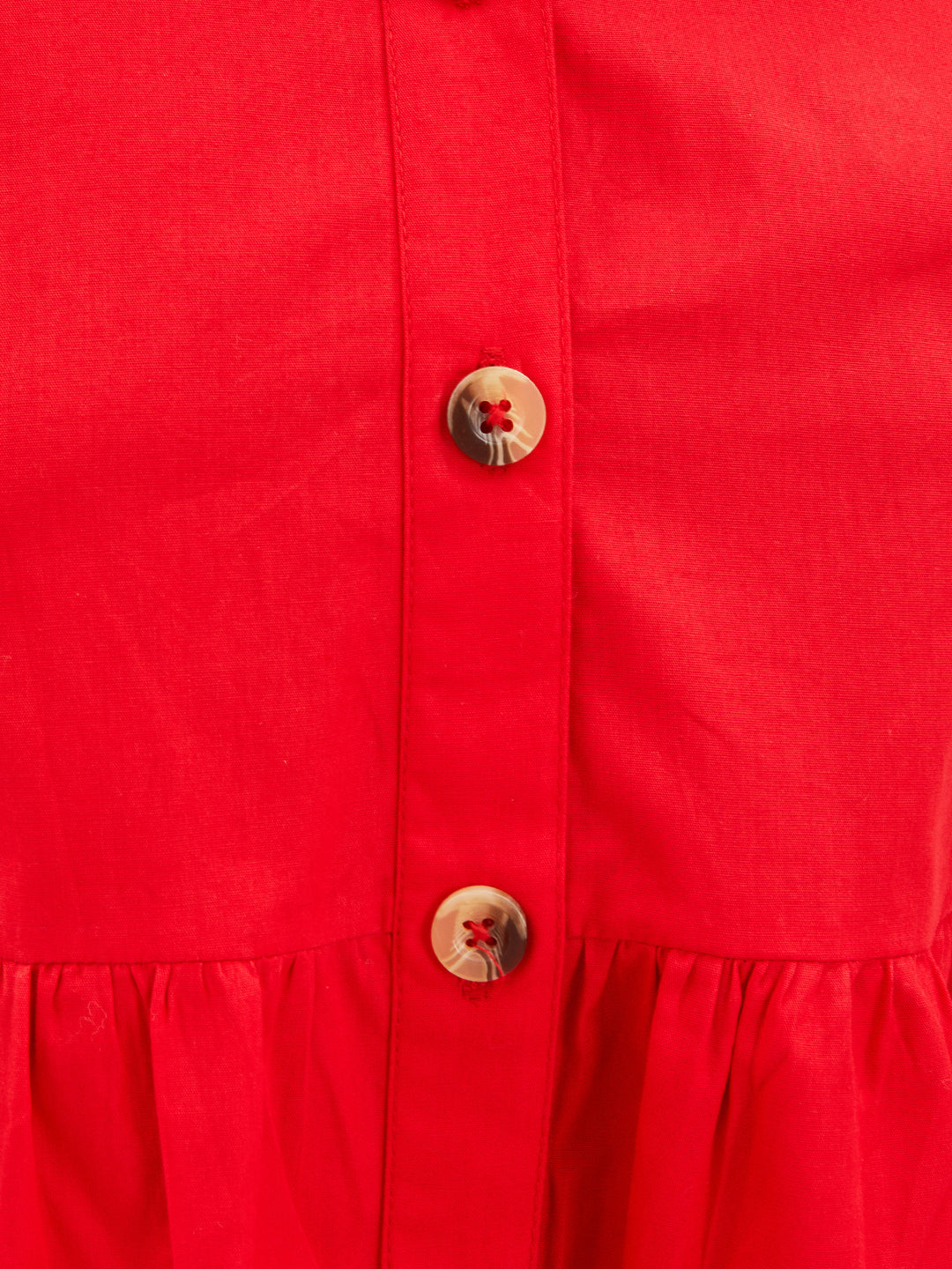 Olele® Lucy Shirt Dress - Apple Red