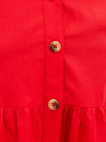 Olele® Lucy Shirt Dress - Apple Red